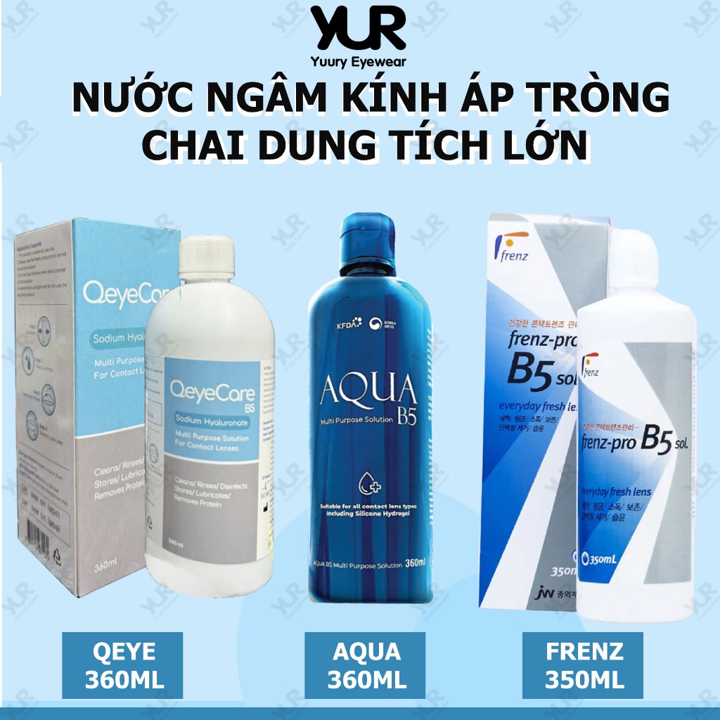 Nước Nhỏ Mắt,Nước Ngâm Dùng Cho Kính Áp Tròng- Bảo quản và vệ sinh kính áp tròng