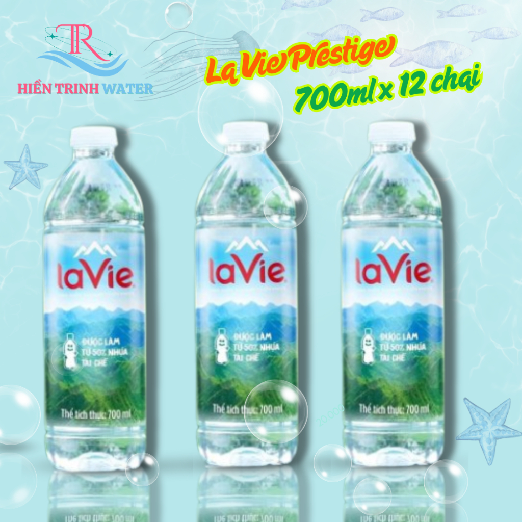 Nước khoáng thiên nhiên LaVie Prestige 700ml (12 chai/thùng) - Lavie 700ml