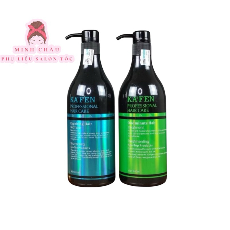 Dầu gội Kafen chính hãng, dầu cặp Kafen 800ml phục hồi tóc hư tổn ngăn rụng tóc