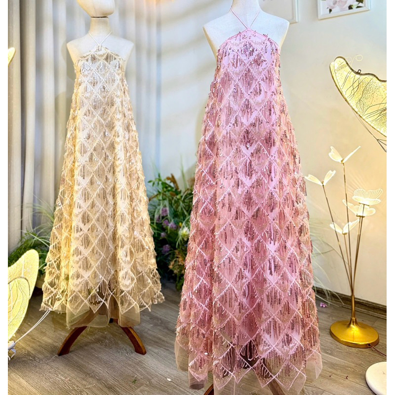 Váy yếm bling bling