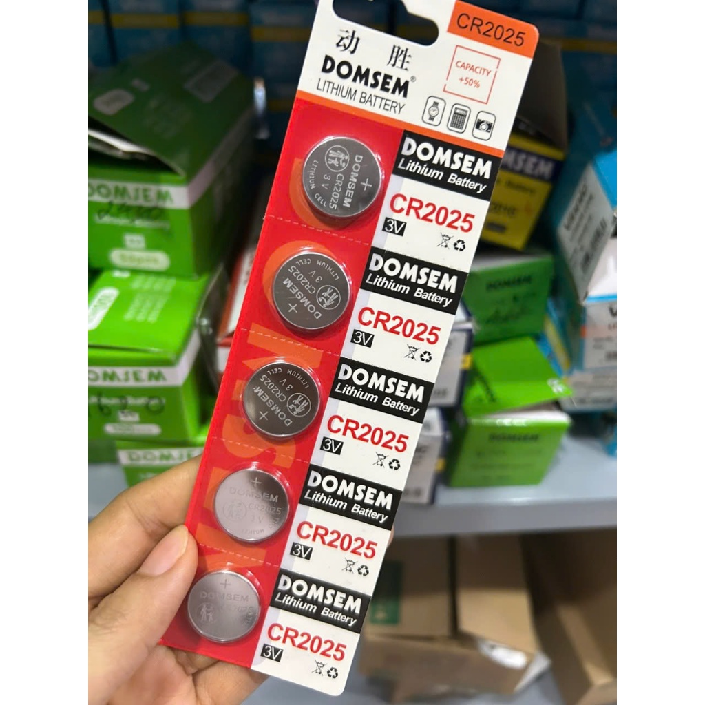 Vỉ Pin CR2025 2025 DOMSEM Pin Điều Khiển