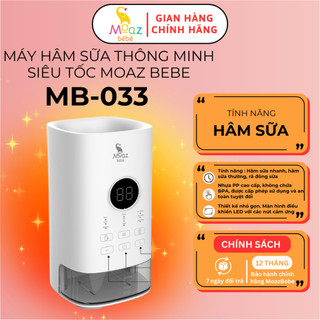 Máy hâm sữa thông minh siêu tốc Moaz BéBé MB033, mẫu mới nhất, vừa mọi bình sữa