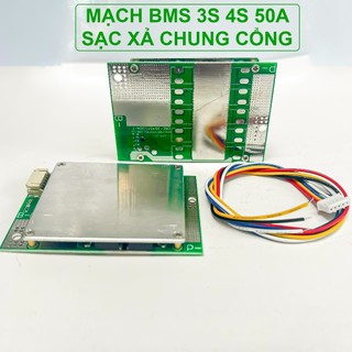 Mạch bảo vệ cân bằng 3S 4S 50A sạc xả chung cổng