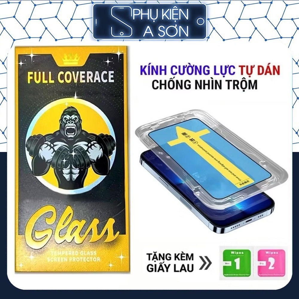 Kính Cường Lực Iphone BAIKÔ KK và Khung Tự Dán Chống Nhìn Trộm ip 7 8 x xsmax 11 12 13 14 15 16 17 Plus pro promax