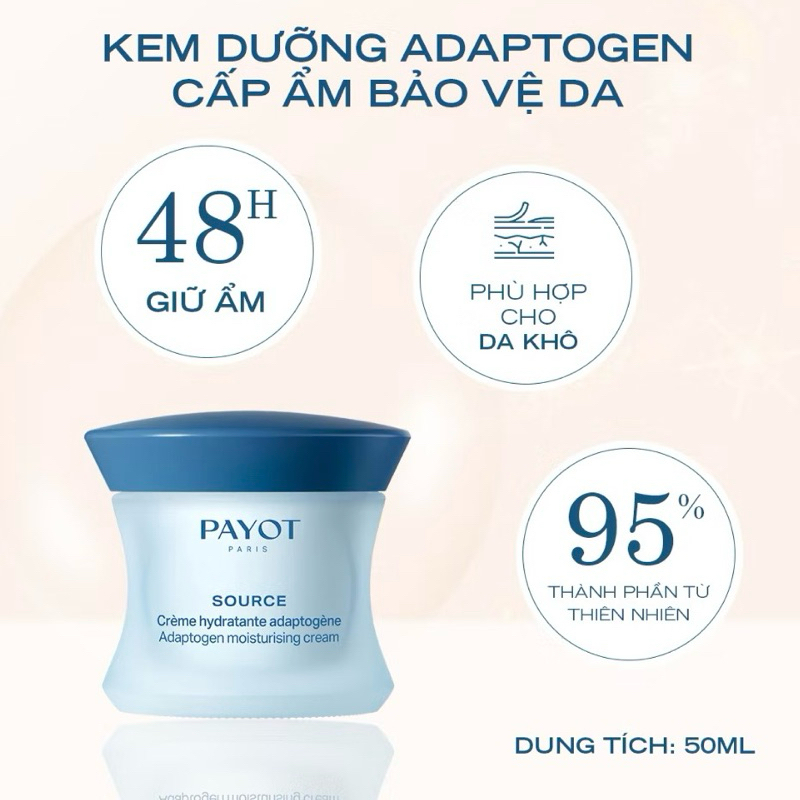 Kem Dưỡng Ẩm Payot Apdaptogen Moisturizing Cream Căng Bóng Phục Hồi 50ml - Gardencos