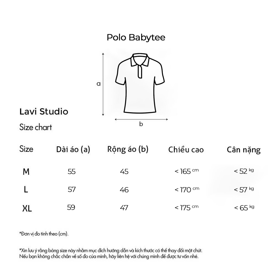 Áo POLO BABYTEE Local Brand Lavi Studio / Logo Thêu Đứng Form Hách Dáng Ôm Body | BigBuy360 - bigbuy360.vn