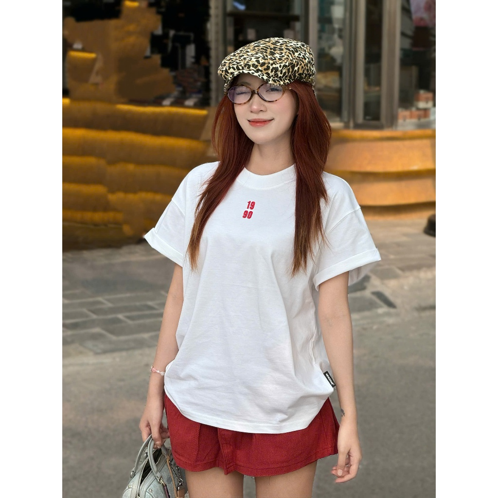 Áo Thun Boxy Nevasome Atelier Thêu Xù Cotton 260 gsm Tay Lỡ Form Boxy Rộng Nam Nữ Cổ Tròn | BigBuy360 - bigbuy360.vn