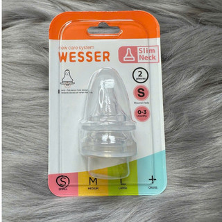 Lẻ / Set núm ty Wesser CỔ HẸP/ CỔ RỘNG Siêu Mềm Có Van Thông Hơi Đủ Size S,M,L,+
