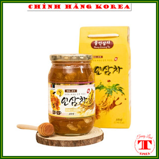  Sâm tươi ngâm mật ong nguyên chất lọ 580ml - Hồng sâm lát mật ong hàn quốc - tranglinh 