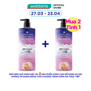 Dầu Gội Sạch Gàu Muối Hồng Himalaya Mềm Mượt Óng Ả Soft and Silky 650ml