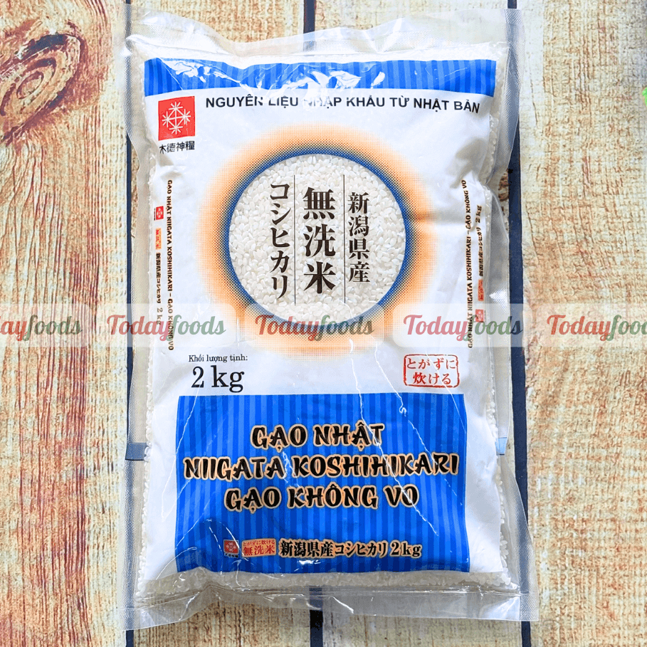 Gạo Nhật Niigata Koshihikari – Gạo Không Vo 2KG [Gạo Nhật Nhập Khẩu]
