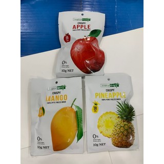 Trái Cây Sấy Lạnh gói 10g Tropical Fields -  Táo Xoài Dứa 