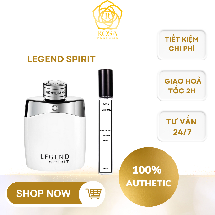(Mẫu thử) Nước hoa Nam Montblanc Legend Spirit Tự tin, Nam tính, Hiện đại