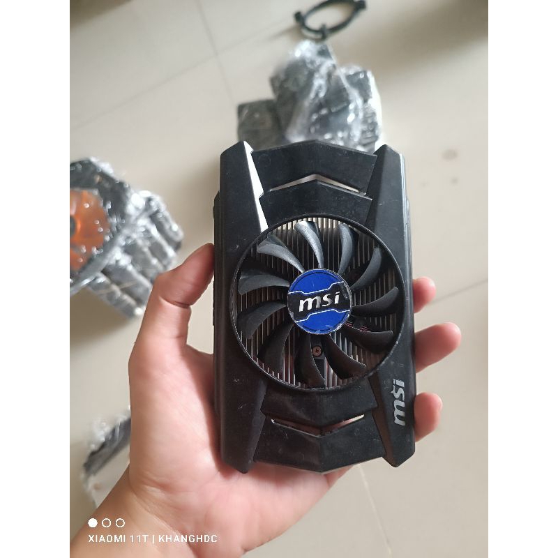 Tản nhiệt vga 750ti 1fan msi [nguyên cụm tản + heatsink]