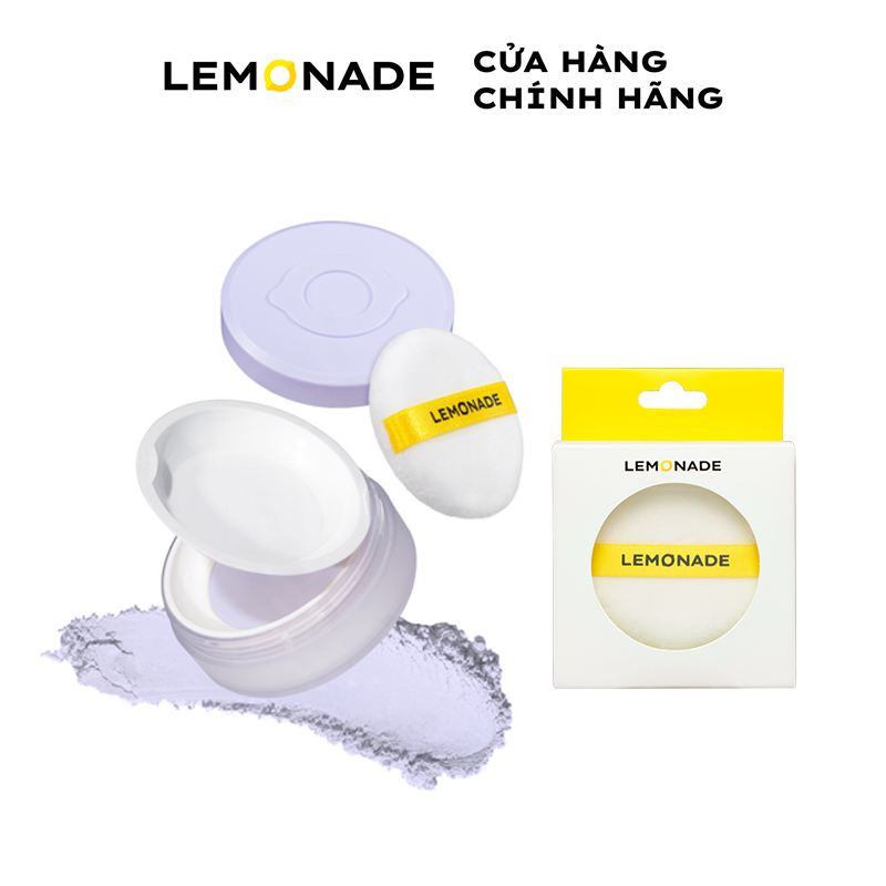 [Võ Hà Linh x Lemonade] Mua 01 Phấn Phủ Supermatte No Makeup Loose Powder 9g Tặng 01 Set 2 Bông phấn phủ Lemonade (2pcs)