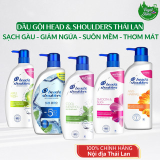  Dầu gội Head & Shoulders Thái Lan 370ml dầu gội sạch gàu  giảm ngứa  Suôn mềm 