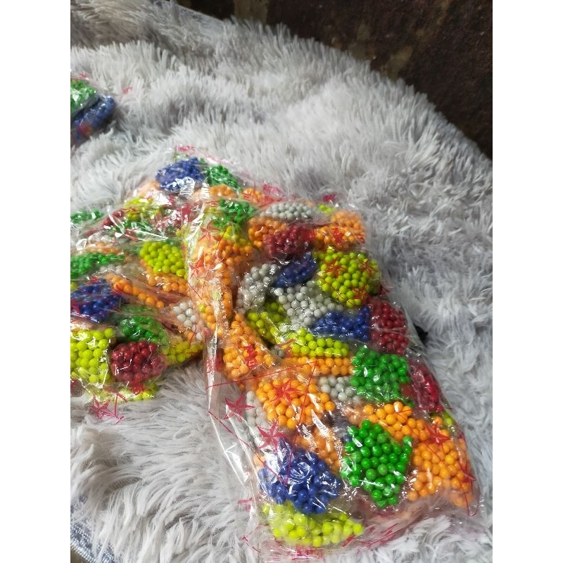 1kg hạt nhựa BB, bi tròn 6mm trang trí bể cá,chậu cây cảnh nhiều mầu sắc đẹp