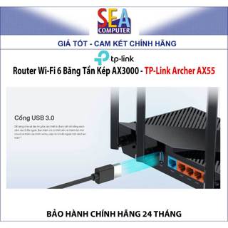 TP-Link  Router Wi-Fi 6 Gigabit AX3000 - Archer AX55