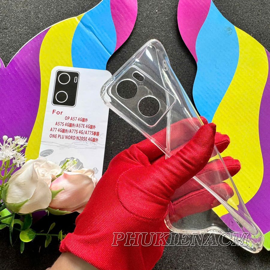 ỐP LƯNG DẺO TRONG TỐT VIỀN CHỐNG TRƠN OPPO A57 4G / A57S 4G / A77 4G / A77s 4G
