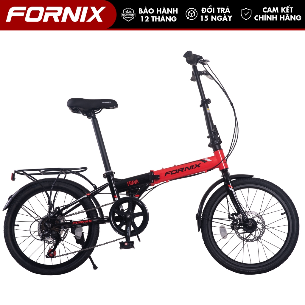 Xe Đạp Gấp Gọn FORNIX Prava Khung Thép Vòng Bánh 20 Inch Bộ Truyền Động 7 Tốc Độ 1 Đĩa 7 Líp
