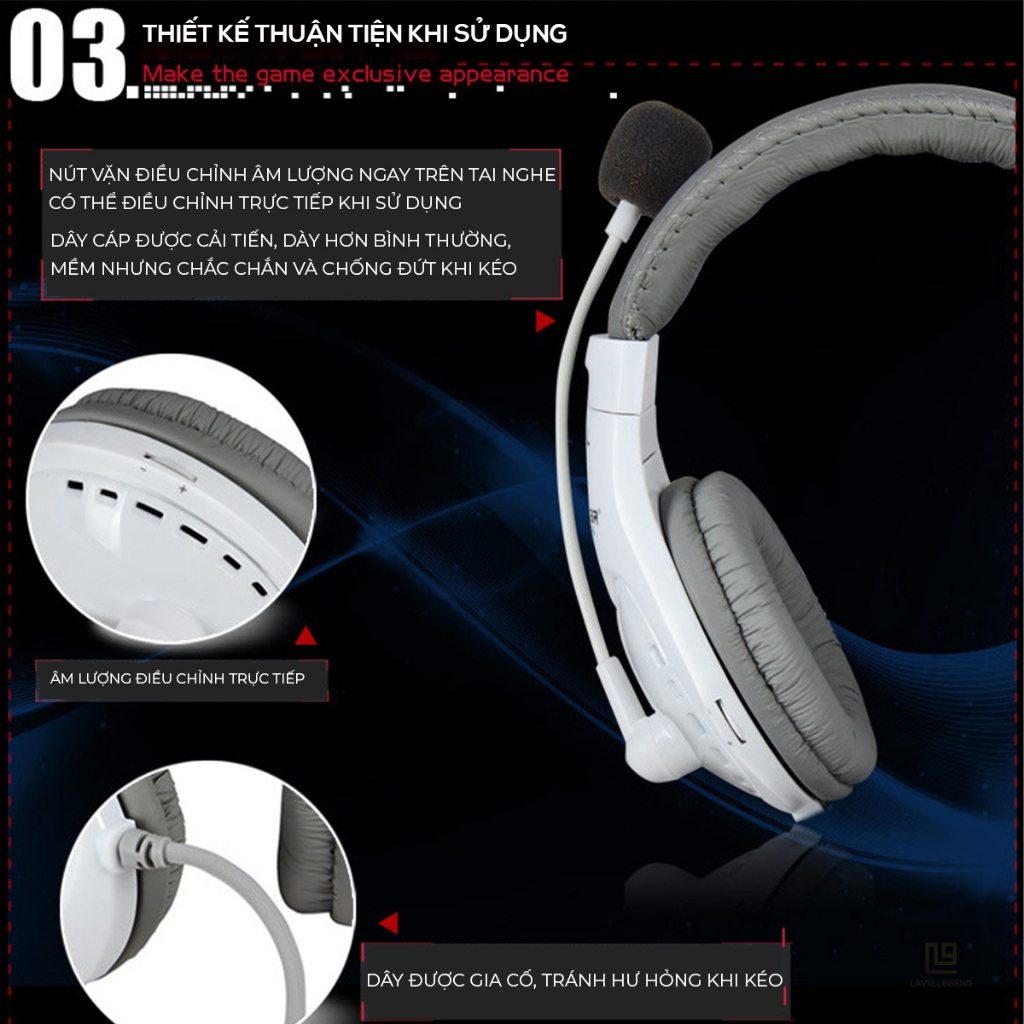 Tai Nghe Chụp Tai Có Mic SALAR A566 Dùng Cho Máy Tính, Headphone PC Có Dây , Micro Đàm Thoại , Tai Nghe Học Online | BigBuy360 - bigbuy360.vn