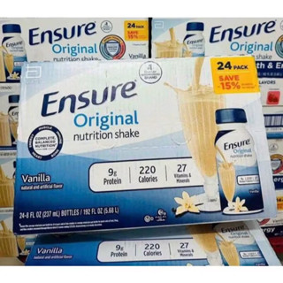 [Date 2026]Thùng 24 chai Sữa nước Ensure Original Nutrition 237ml - Hàng Mỹ