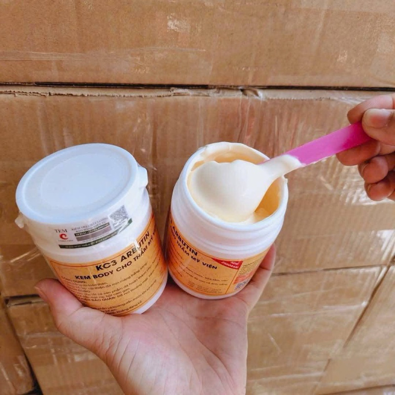 kem kích trắng body ABUTIN 3c3 dưỡng trắng làng da, trắng mịn ( Hủ Vàng)