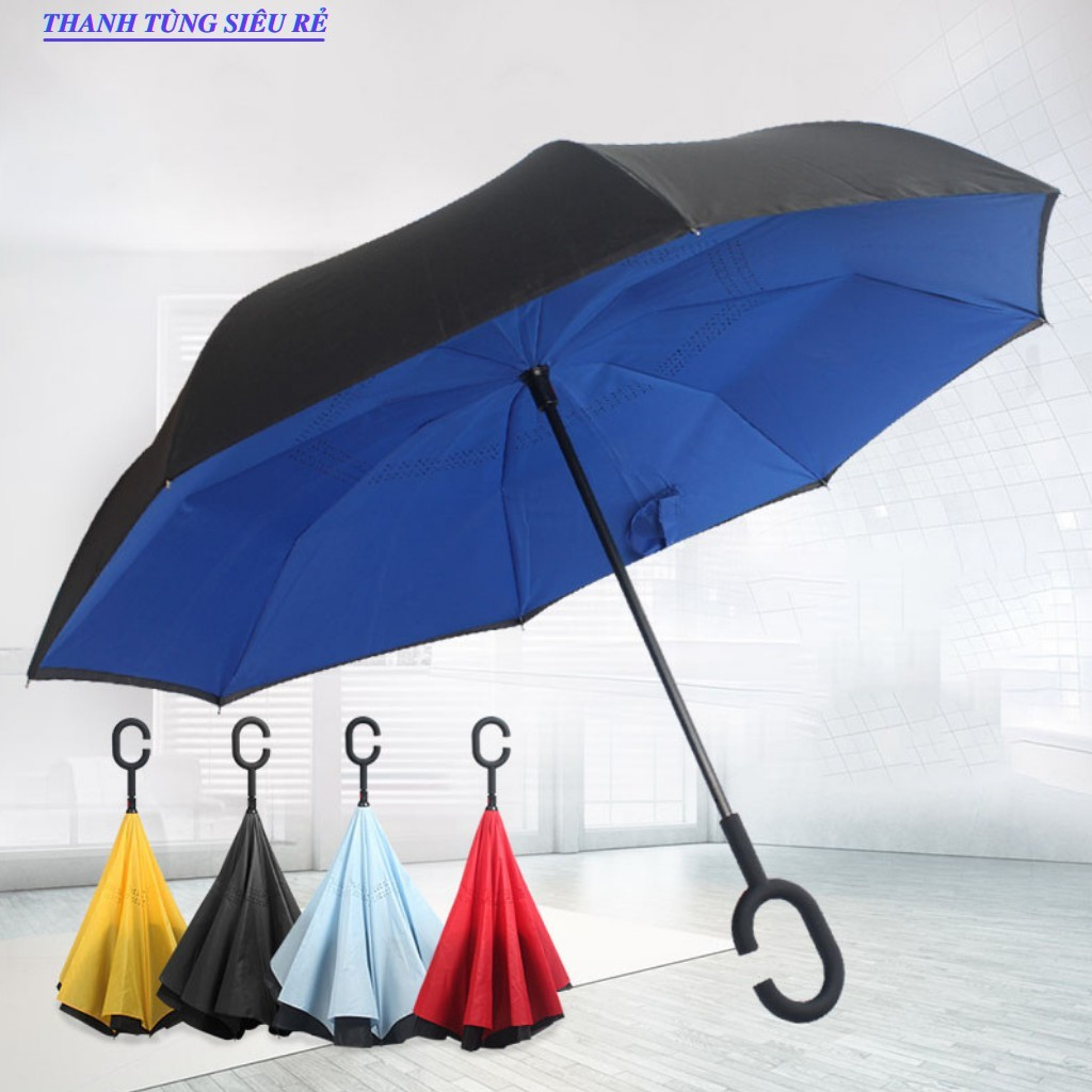 Ô gấp ngược. Dù Đi Mưa 2 Chiều Gấp Ngược. Dùng cho ô tô và đi bộ, Dù Đi Mưa Che Nắng Chống Tia UV (N