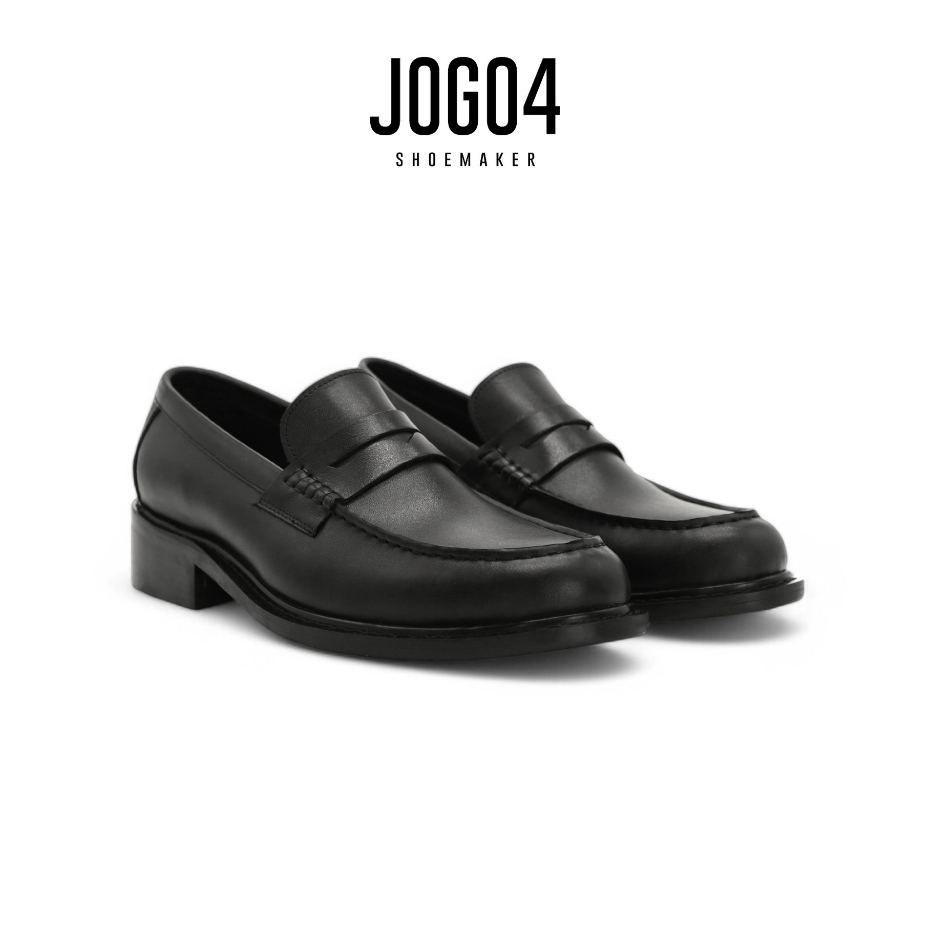 Giày da nam Loafer classic JOG04 , chất liệu da bò Nappa  , đế phíp gỗ tăng chiều cao ( D1 )