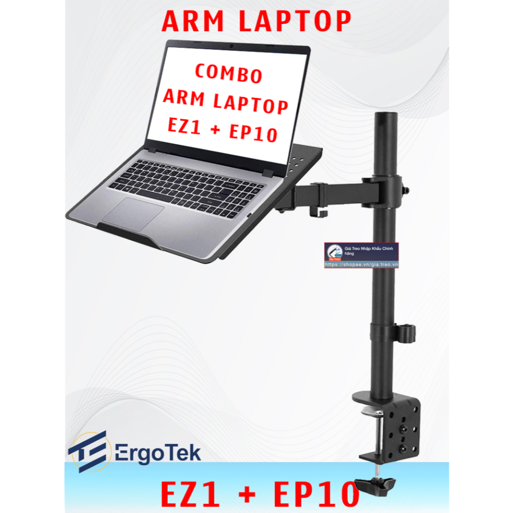 EP10 - Arm Laptop - Tay treo nâng Laptop - Giá đỡ Laptop, Macbook, treo arm - F80, EZ90 PRO