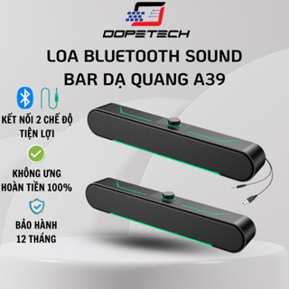 Loa bluetooth máy tính để bàn sound bar led dạ quang, loa laptop pc gaming mini cao cấp DOPETECH A39