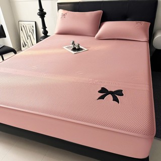  Chiếu điều hoà băng lạnh  bo chun bọc đệm chiếu băng lạnh kèm 2 vỏ gối mềm mát 