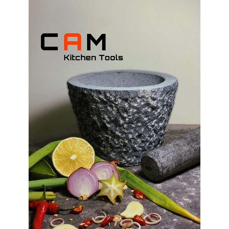 Bộ Cối Chày Đá Tự Nhiên Chấm Tẩy