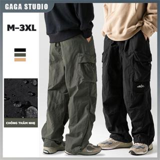 quần túi hộp nam nữ leo núi quần trekking chống nước kaki  Quần ống rộng phối nhiều túi Unisex