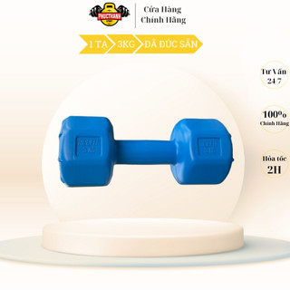 Tạ tay nhựa bát giác phúc thành sport 3kg có ruột