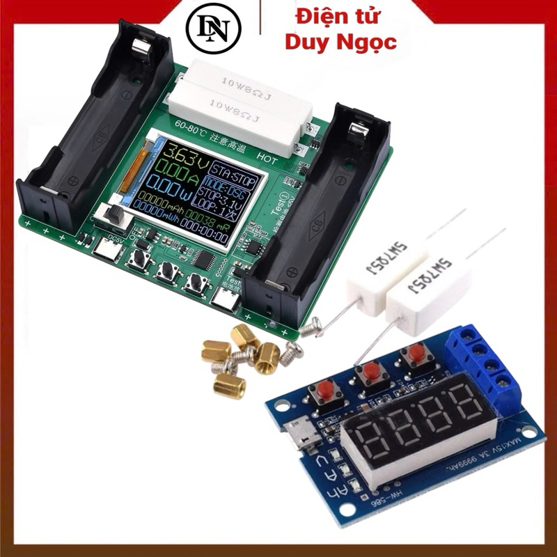 Máy Kiểm Tra Dung Lượng Pin ZB2L3 HW-586 LED màn hình kỹ thuật số 18650 1.2-12V 18650