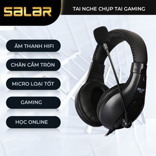 Tai Nghe Gaming Salar A566 Có Mic Chụp Tai Lớn âm Thanh Hifi Micro Đàm Thoại Loại Tốt Dùng Cho Máy Tính PC, Laptop