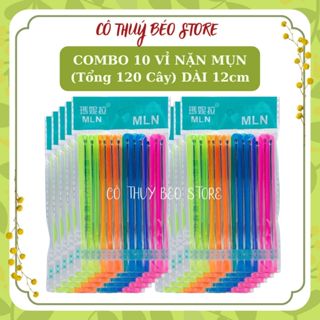 [120 CÂY] Sỉ 10 Vỉ Cây Nặn Mụn 2 Đầu, Que Nặn Mụn Cao Cấp(Có Bao Nhựa), Dụng Cụ Lấy Mụn Spa Cao Cấp