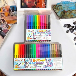 Bút lông màu dành cho học sinh, màu tươi sáng FLEX - WCM001/WCM002 Loại 12, 24màu