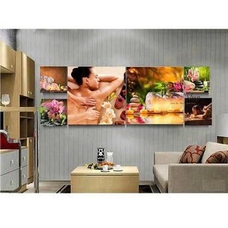SET 6 TRANH SPA FOMEX DÁN TƯỜNG, TRANH DECOR TẶNG KÈM BĂNG DÍNH