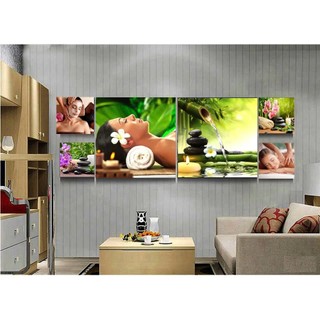 SET 6 TRANH SPA FOMEX DÁN TƯỜNG, TRANH DECOR TẶNG KÈM BĂNG DÍNH