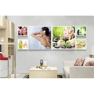 SET 6 TRANH SPA FOMEX DÁN TƯỜNG, TRANH DECOR TẶNG KÈM BĂNG DÍNH