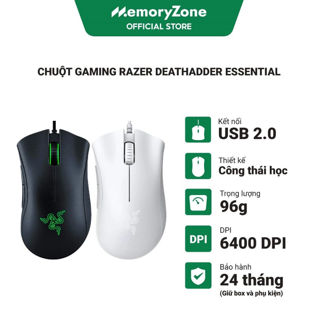 Chuột Gaming Razer DeathAdder Essential - Hàng Chính Hãng