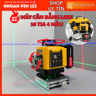  Máy cân bằng laser máy cân mực KHAISON 16 tia 4 màu siêu nét bộ dụng cụ cao cấp 