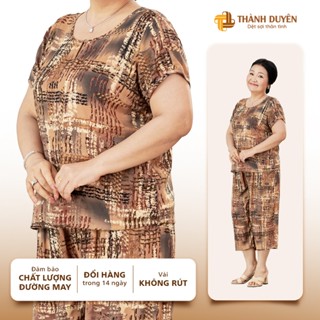  Đồ bộ Tole nữ trung niên mặc nhà Thành Duyên quần ống rộng thoáng mát không rút  11_2023- 1528TCR 