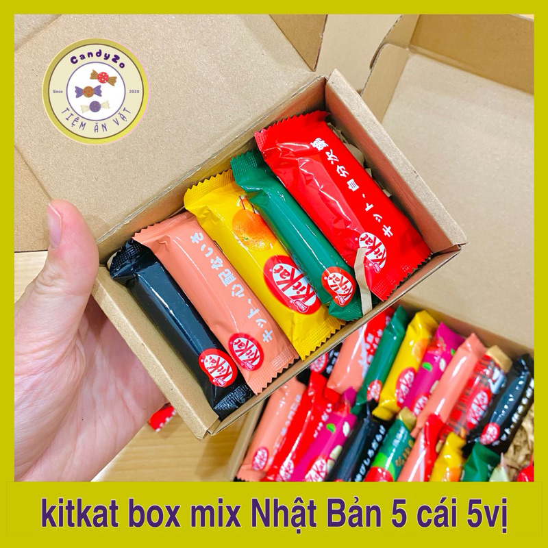 kitkat box mix vị Nhật Bản 5 chiếc 5vị