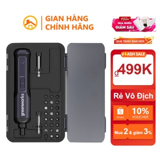 Máy Vặn Vít Mini Greenworks 4V, Động cơ Không chổi than, 4 Tốc độ, Lực siết 8Nm