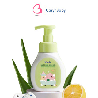 Nước rửa bình sữa Kichi chai và túi nhỏ tiện dụng mang đi sanh, du lịch cho bé Bọt rửa trái cây tiện lợi CarynShop