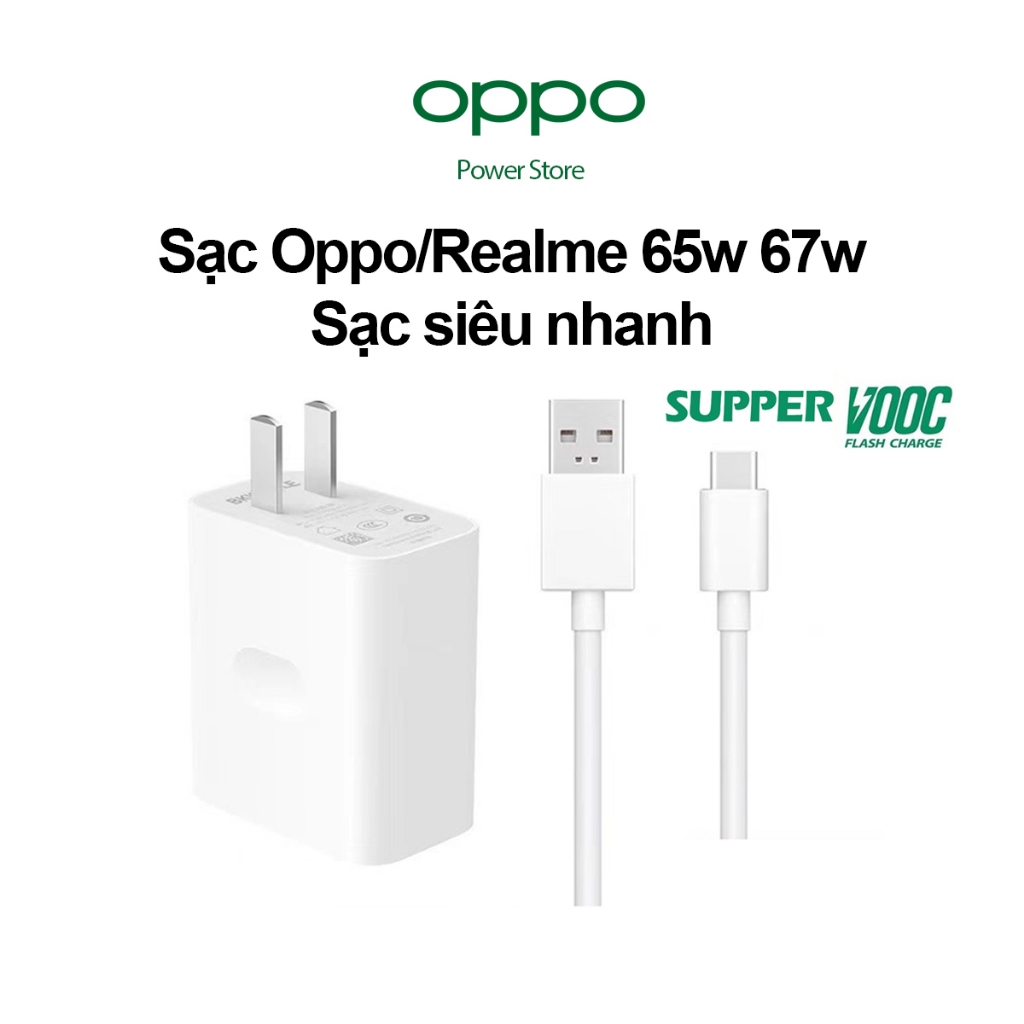 Sạc nhanh Oppo 65w SUPER VOOC