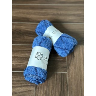 Khăn mặt lông cừu, kẻ mờ, KT 30x50cm